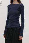 BASERANGE 25 Early Spring DISC Long Sleeve T-Shirt BAS-TODIL-RC-SP25-AMPERA BLUE